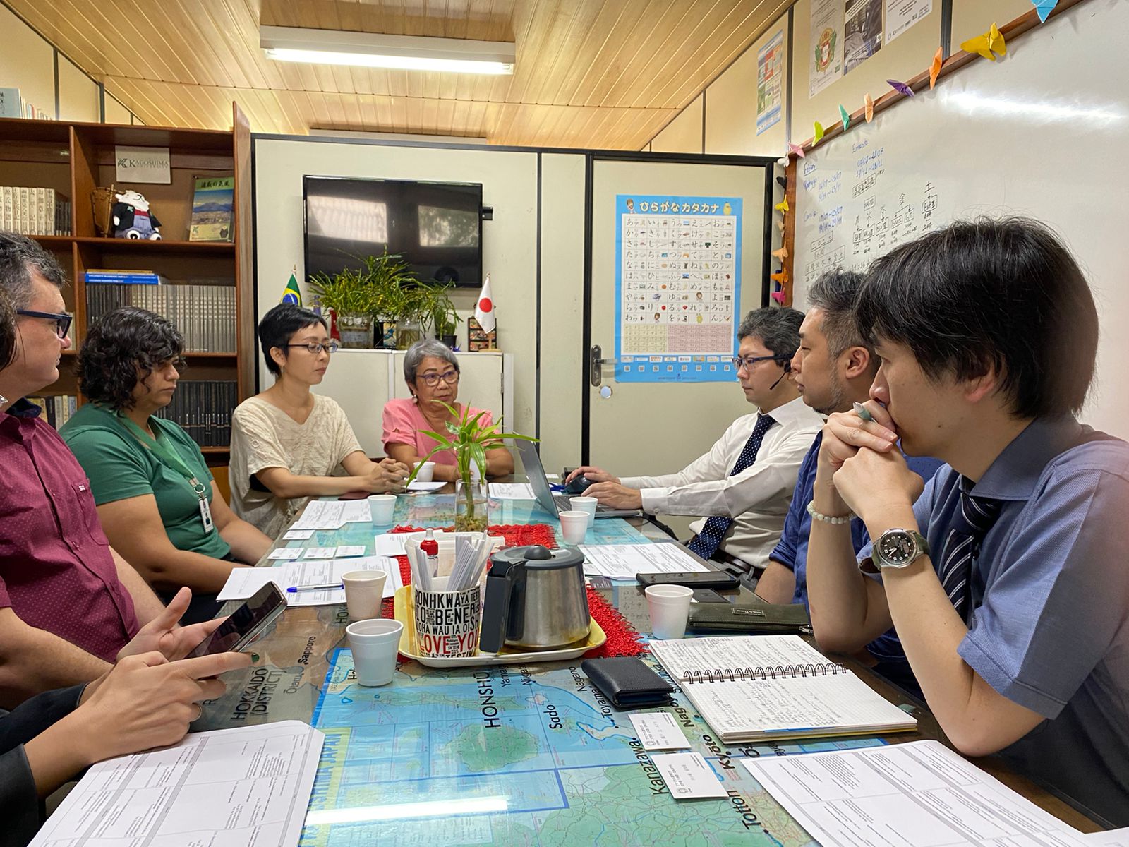 Reunião dos professores de língua japonesa